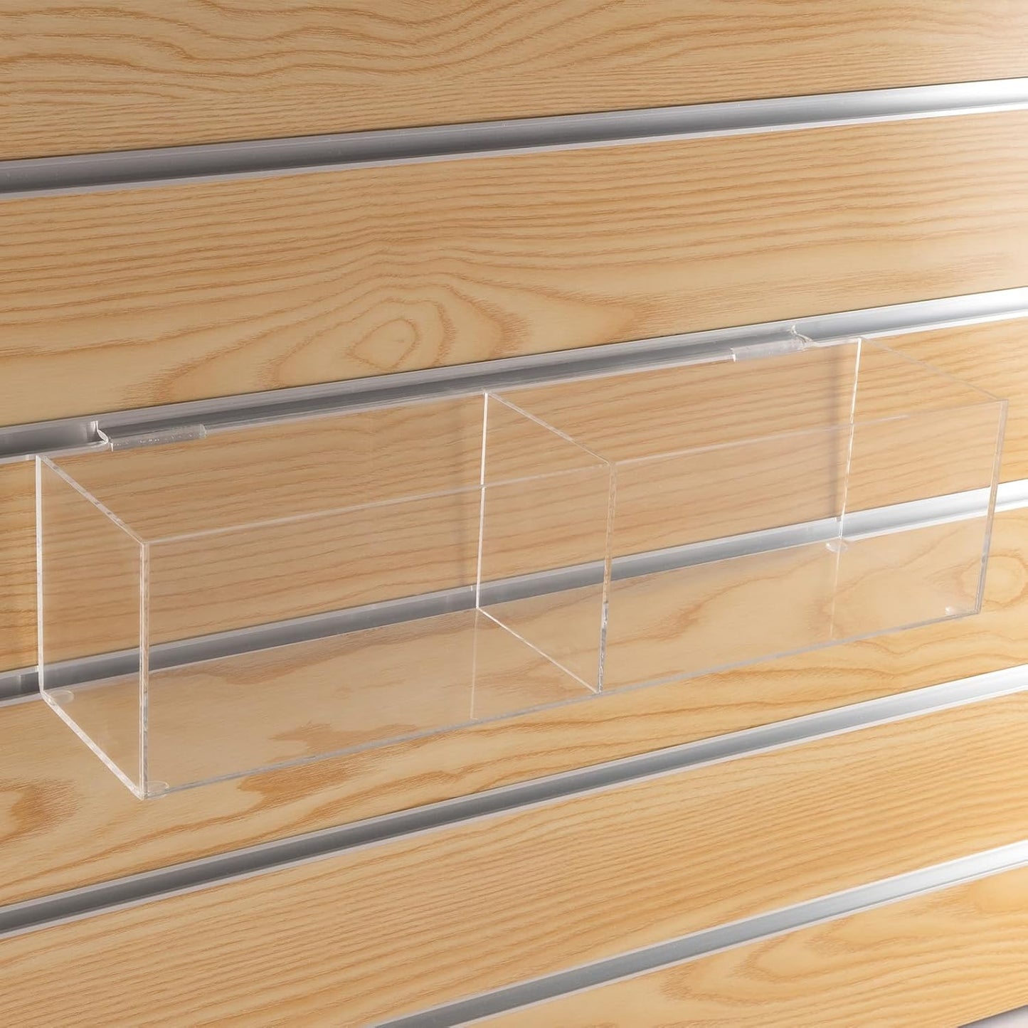 CiaoHER Slatwall Acrylic Retail Tray for Organized Displays
