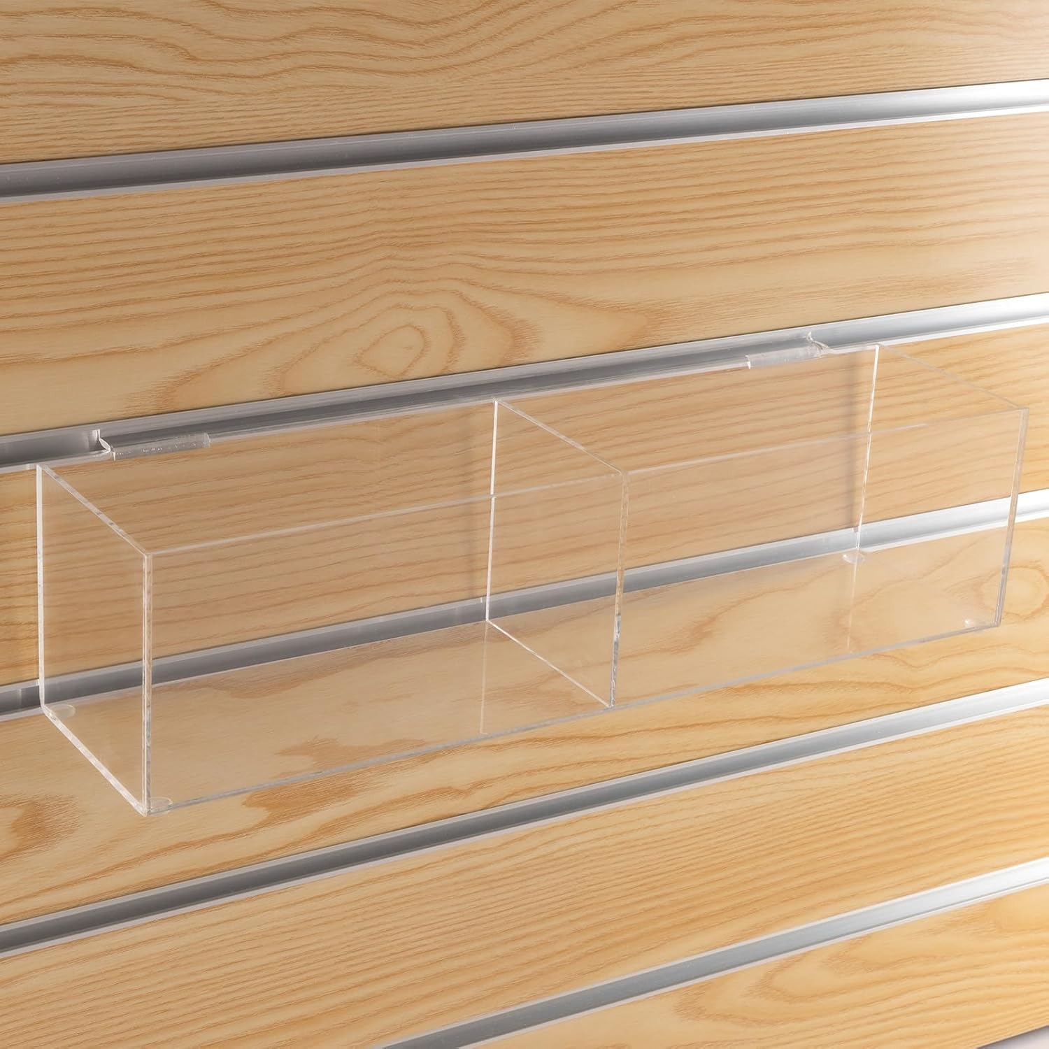 CiaoHER Slatwall Acrylic Retail Tray for Organized Displays
