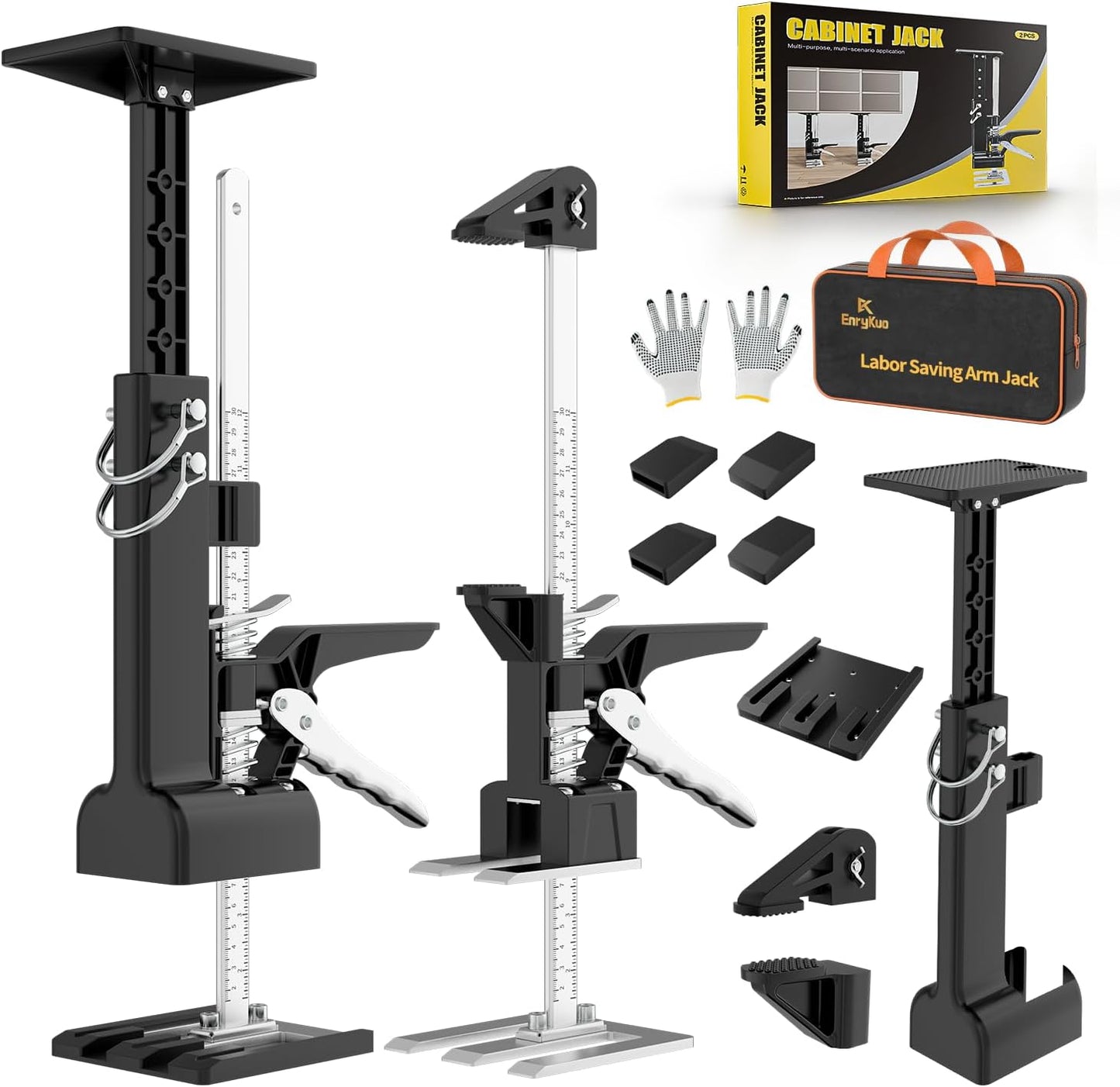 2 Pack Cabinet Jacks for Multifunctional Furniture Lifter Support
