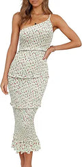 PRETTYGARDEN Women's Bodycon Midi Dress for Summer Events and Style