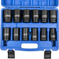 LLNDEI 3/4 inch Drive Impact Socket Set - Heavy Duty 12pc