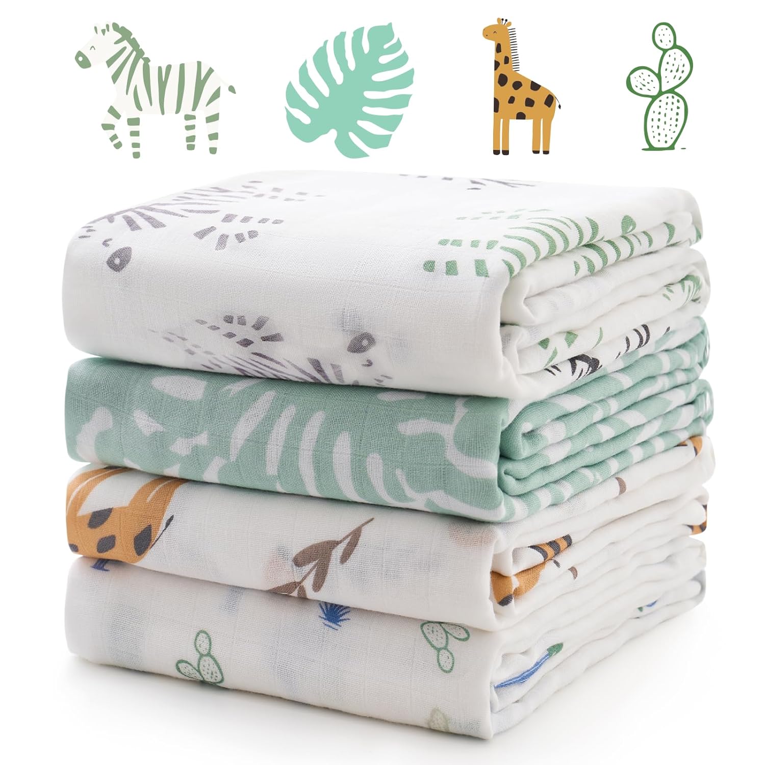 Momcozy Muslin Swaddle Blankets for Newborns, Soft & Versatile