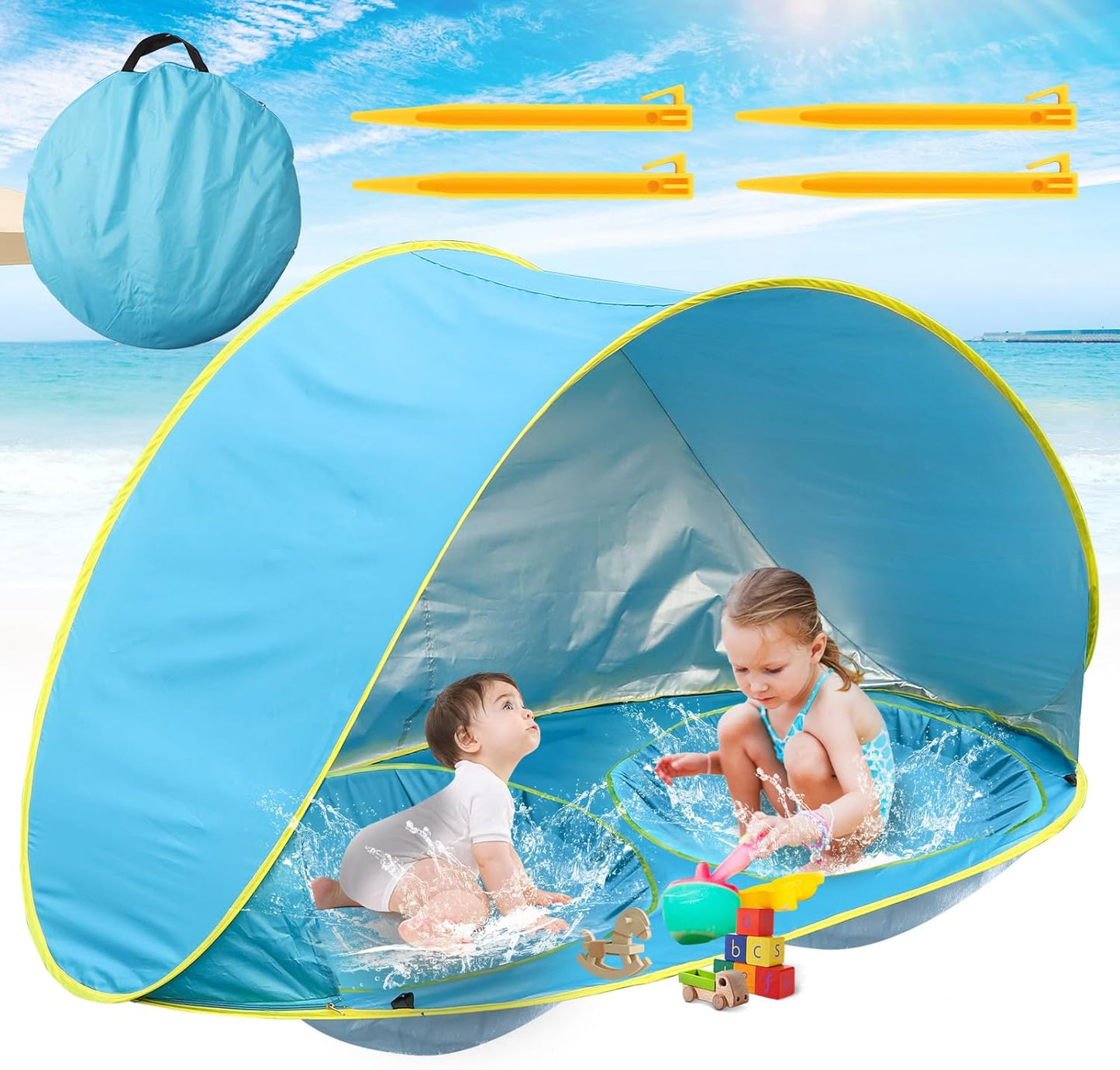 UPF 50+ Baby Beach Tent - Portable Sunshade
