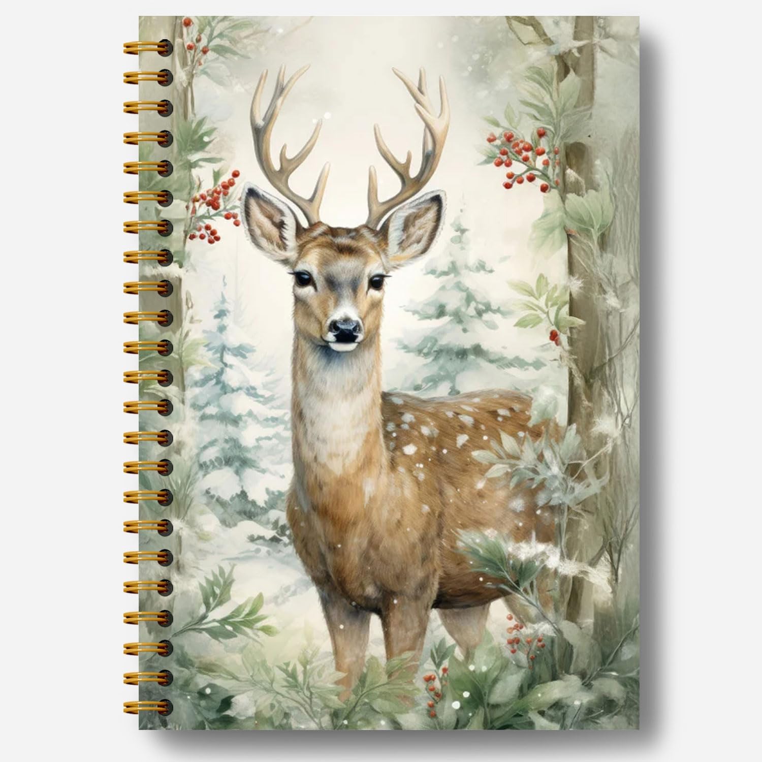 Farmhouse Christmas Reindeer Journal - Festive Office Gift