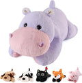 meowtastic Hippo Weighted Stuffed Animal 28 in - Cozy 5 lb Plush