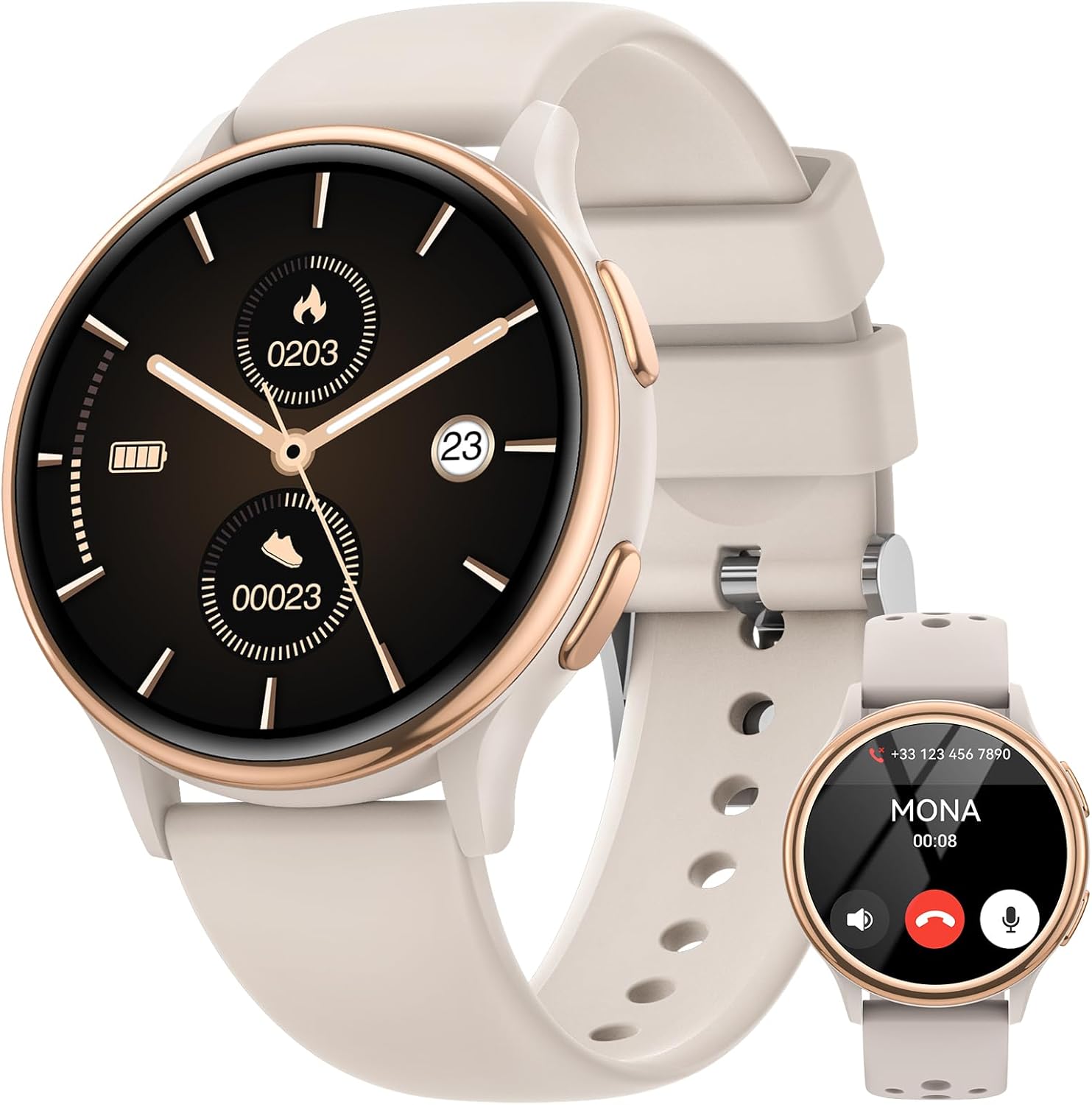 RUXINGX Women's Smart Watch: 24/7 Fitness Tracking