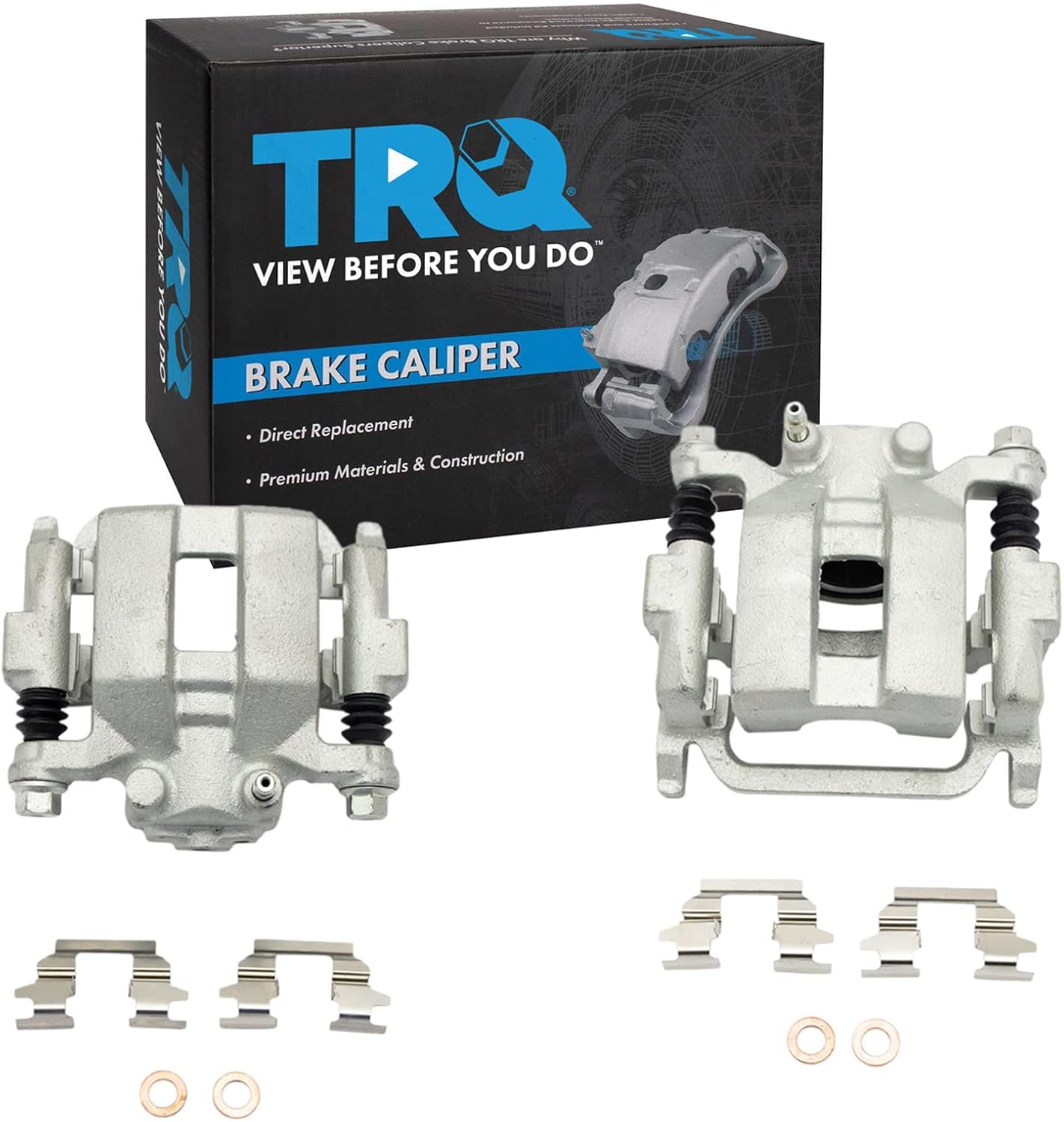 TRQ Rear Brake Caliper Set for INFINITI G35 and Nissan 350Z
