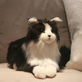 Realistic Cat Plush Toy Companion - Lifelike Handmade Comfort