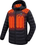 Unisex Heated Jacket with Detachable Hood - Lightweight Warmth