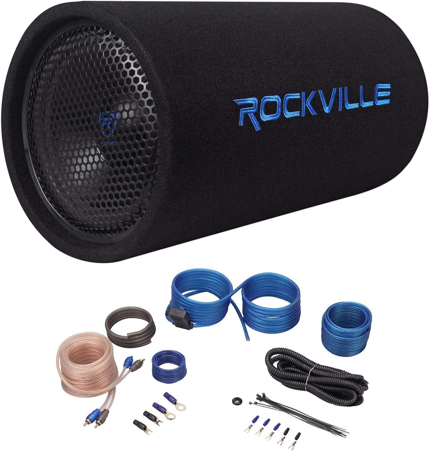 Rockville RTB10A 10in 500w Powered Subwoofer Tube with Remote