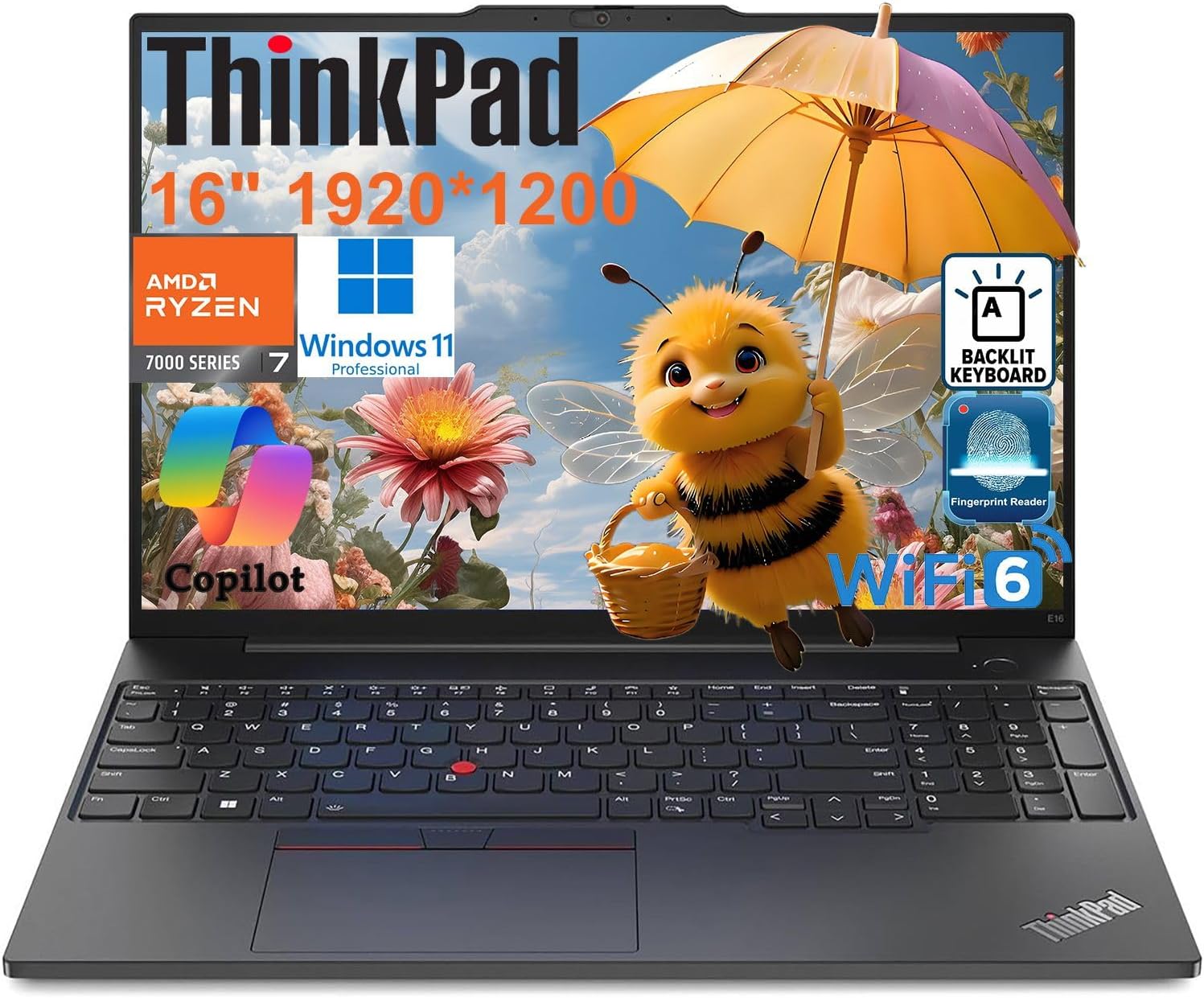 Lenovo ThinkPad E16 Gen 2 Laptop with Ryzen 7 and 64GB RAM