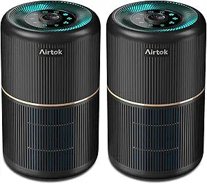 AIRTOK 2 Pack Air Purifier for Home with Fragrance Sponge