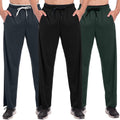 3 Pack Athletic Sweatpants for Men - Loose Fit Workout Joggers