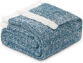 Ultra Soft Ribbed Throw Blanket 60x80 in - Plush Cozy Throw