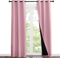 Blackout Short Curtains 2-Layer Lined Panels - Full 100% Light Block