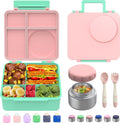 Leak-Proof Bento Box for Kids with Thermos Jar for Easy Lunches