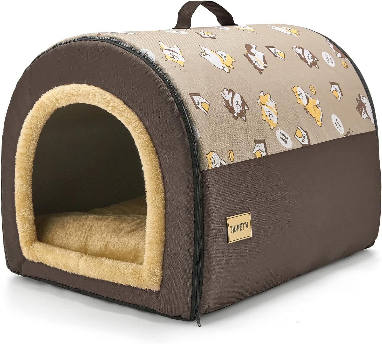 Jiupety XL 2-in-1 Portable Dog House - Cozy Shelter for Medium Dogs