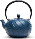 Tea Kettle Japanese Cast Iron Teapot with Infuser - Wave Design
