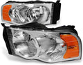Auto Dynasty Headlight Assembly Compatible with Dodge Ram 2002-2005