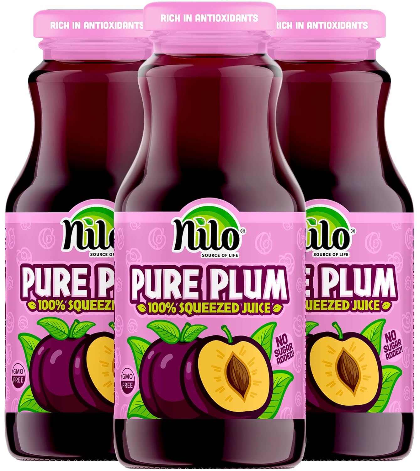 NILO 100% Squeezed Plum Juice - Natural, No Sugar Added