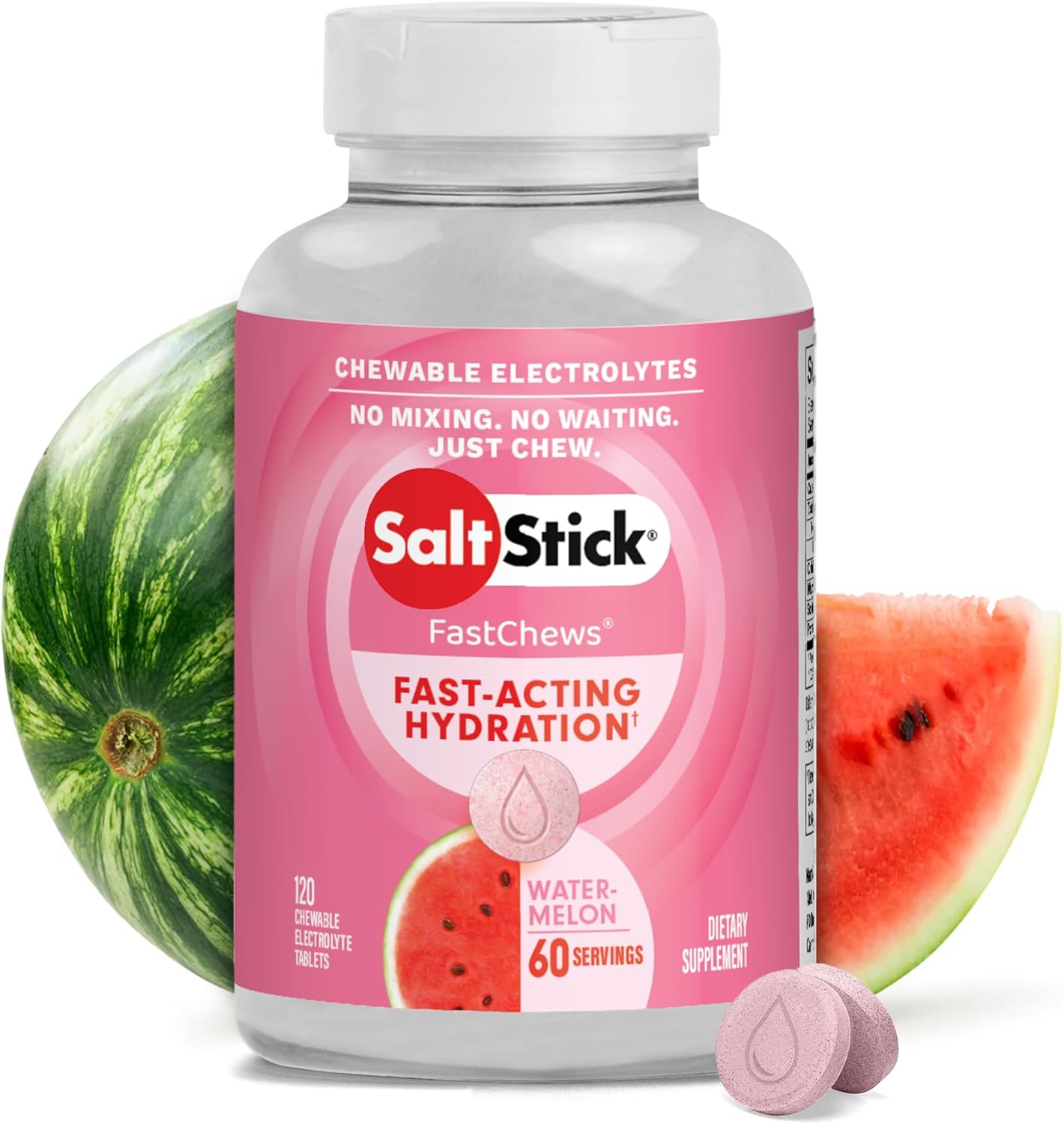 SaltStick Electrolyte FastChews - Chewable Hydration Tablets