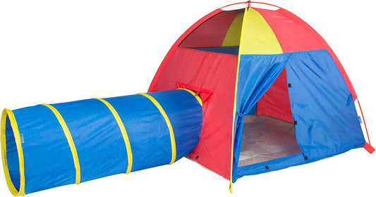 Interactive Kids Dome Tent with Crawl Tunnel - Indoor/Outdoor Fun