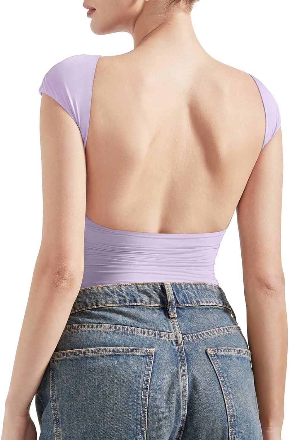 Backless Sexy Going Out Tops for Women - Y2K Basic Tee Shirts