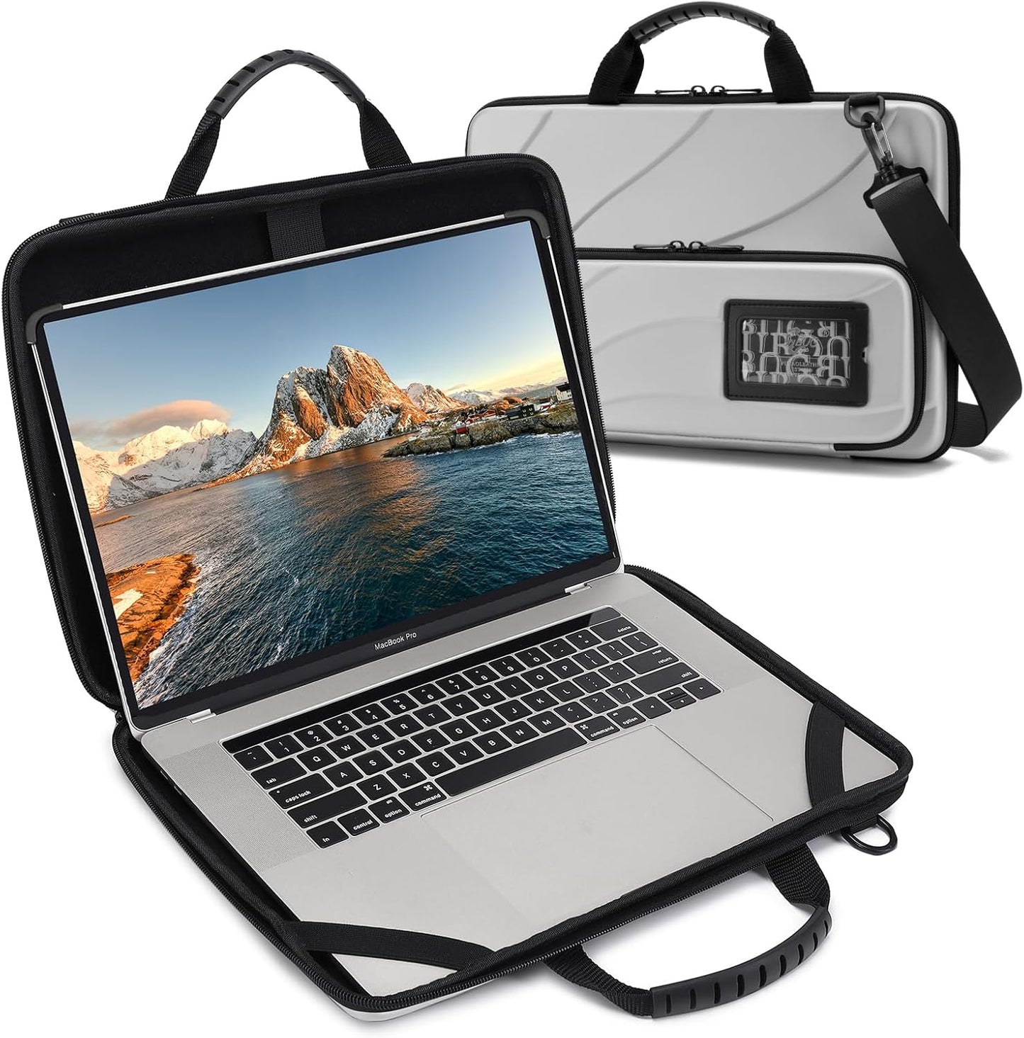 Laptop Case Hard Shell Bag for Men Women with Shoulder Strap