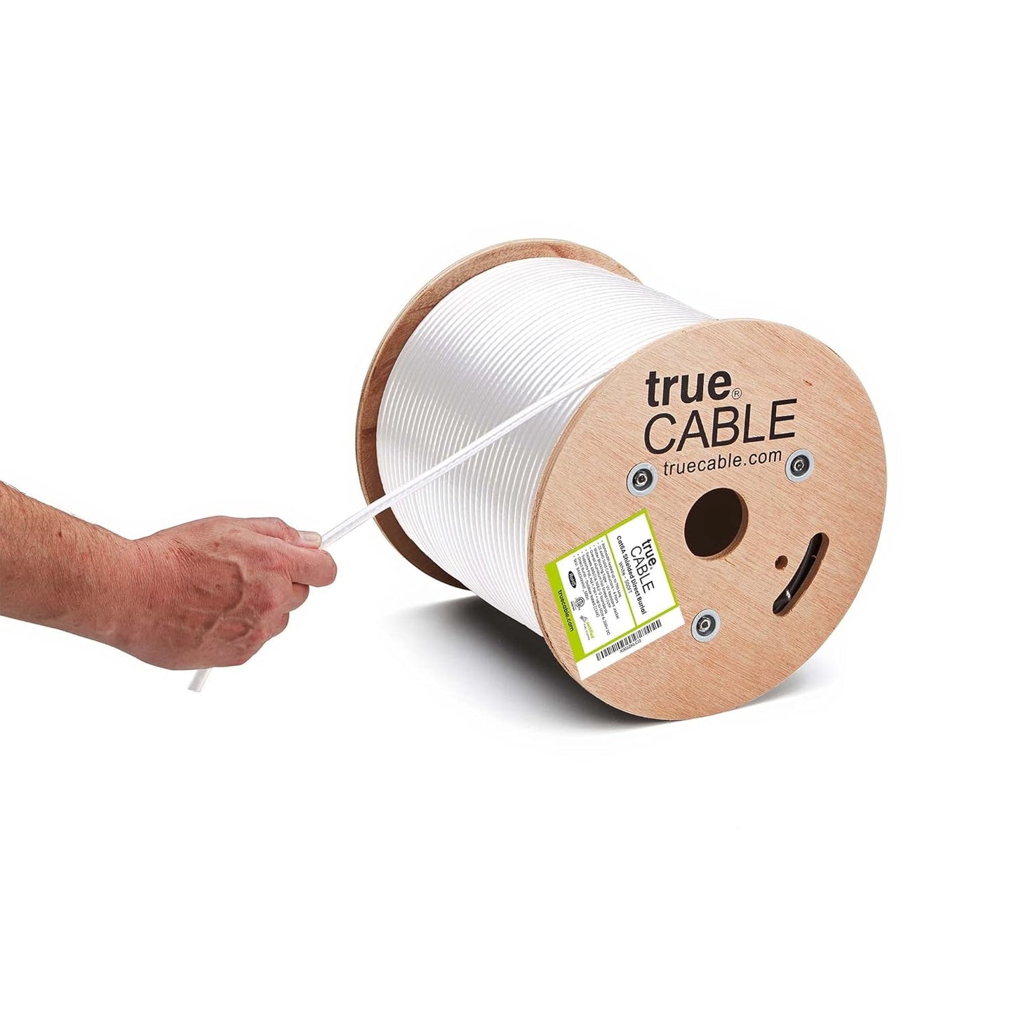 trueCABLE Cat6A Direct Burial Ethernet Cable for Outdoor Use