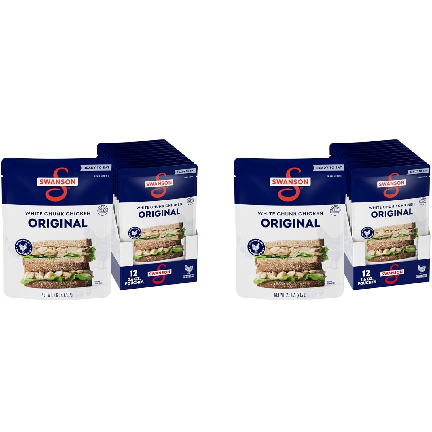 Swanson Original White Chunk Fully Cooked Chicken for Quick Meals