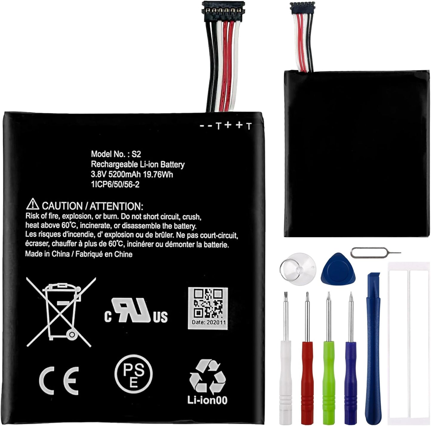 Enhance Security: Ring Video Doorbell 2 Battery by E-YIIVIIL