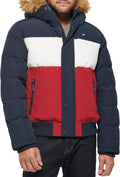 Tommy Hilfiger Arctic Cloth Quilted Snorkel Bomber Jacket - Warm Down