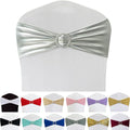 Spandex Chair Sashes Bands 50PCS Stretch Chair Ties Bows - Elegant