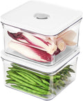 Premium Airtight Food Storage Containers Square 2PC Set - One-Click
