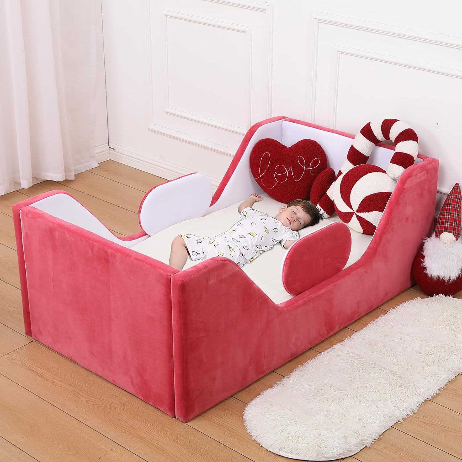 Toddler Bed with Extra Safety Broad for Kids - Soft Design
