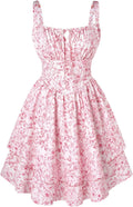 Floral Corset Dress for Women by Scarlet Darkness - Summer Style