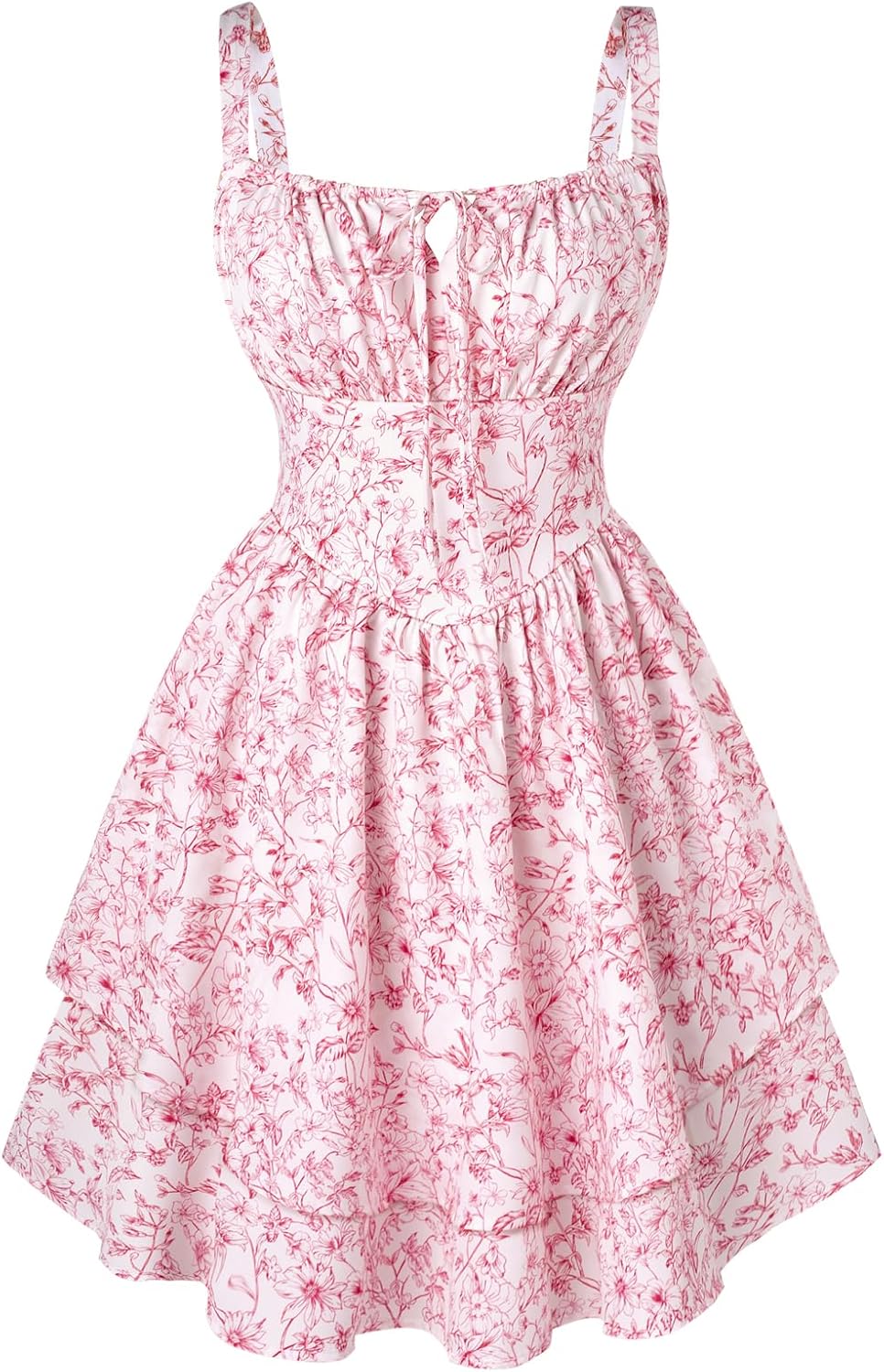 Floral Corset Dress for Women by Scarlet Darkness - Summer Style