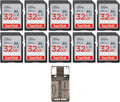 SanDisk 32GB Ultra SDHC UHS-I Memory Card (10-Pack) - Fast Reliable
