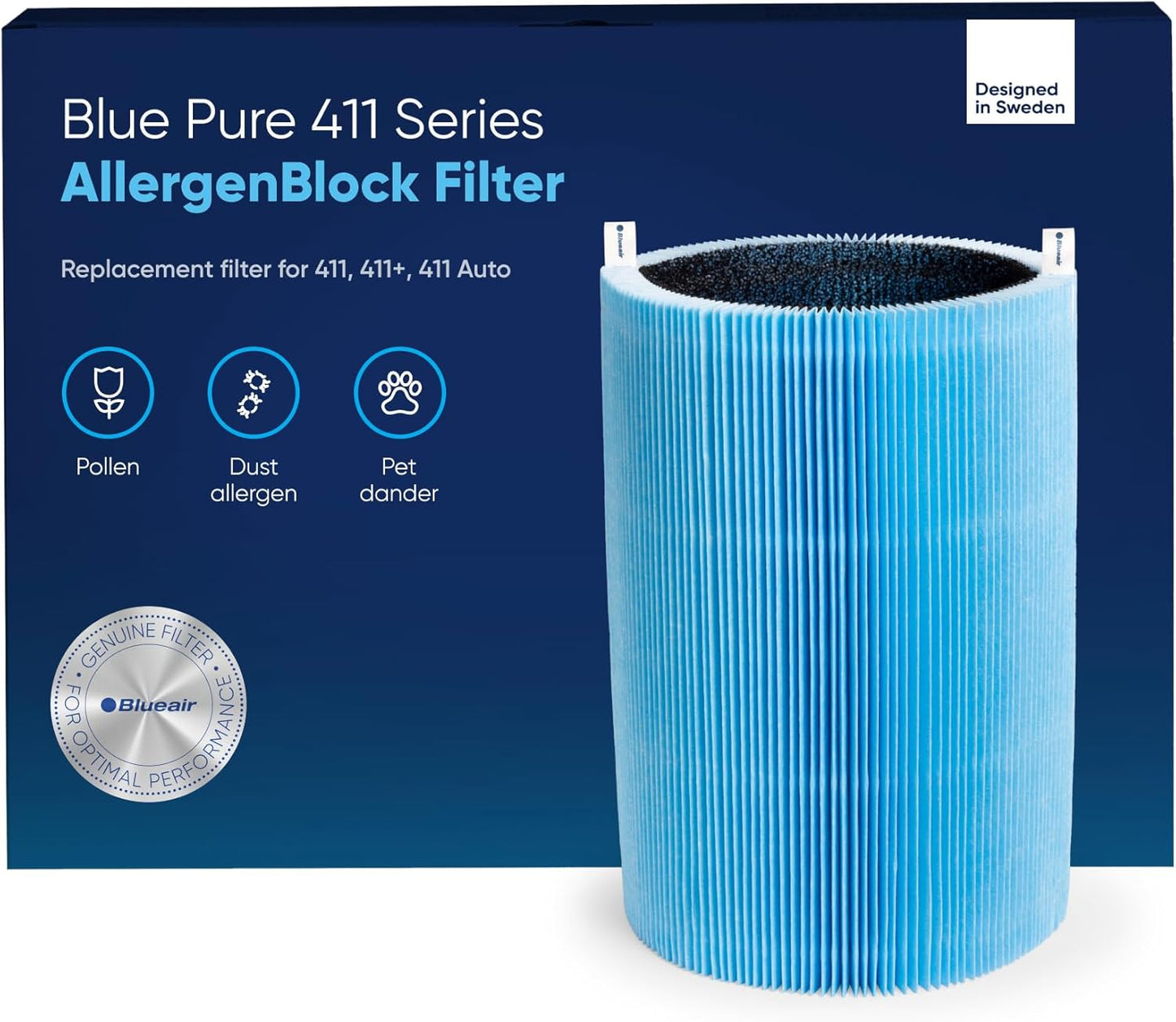 Blue Pure 411 Series AllergenBlock Filter for Optimal Air Quality