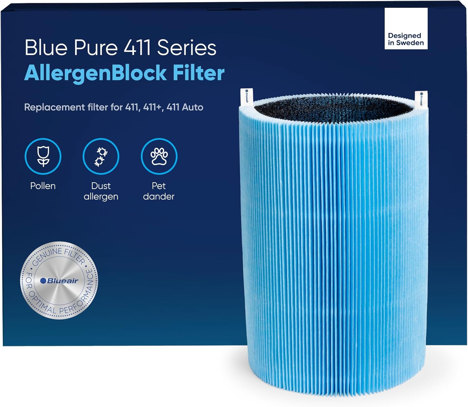 Blue Pure 411 Series AllergenBlock Filter for Optimal Air Quality