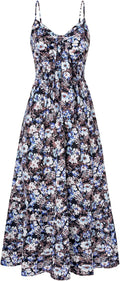 GRACE KARIN Women's Summer Maxi Dress Floral Tie Front - Flowy Boho 2%