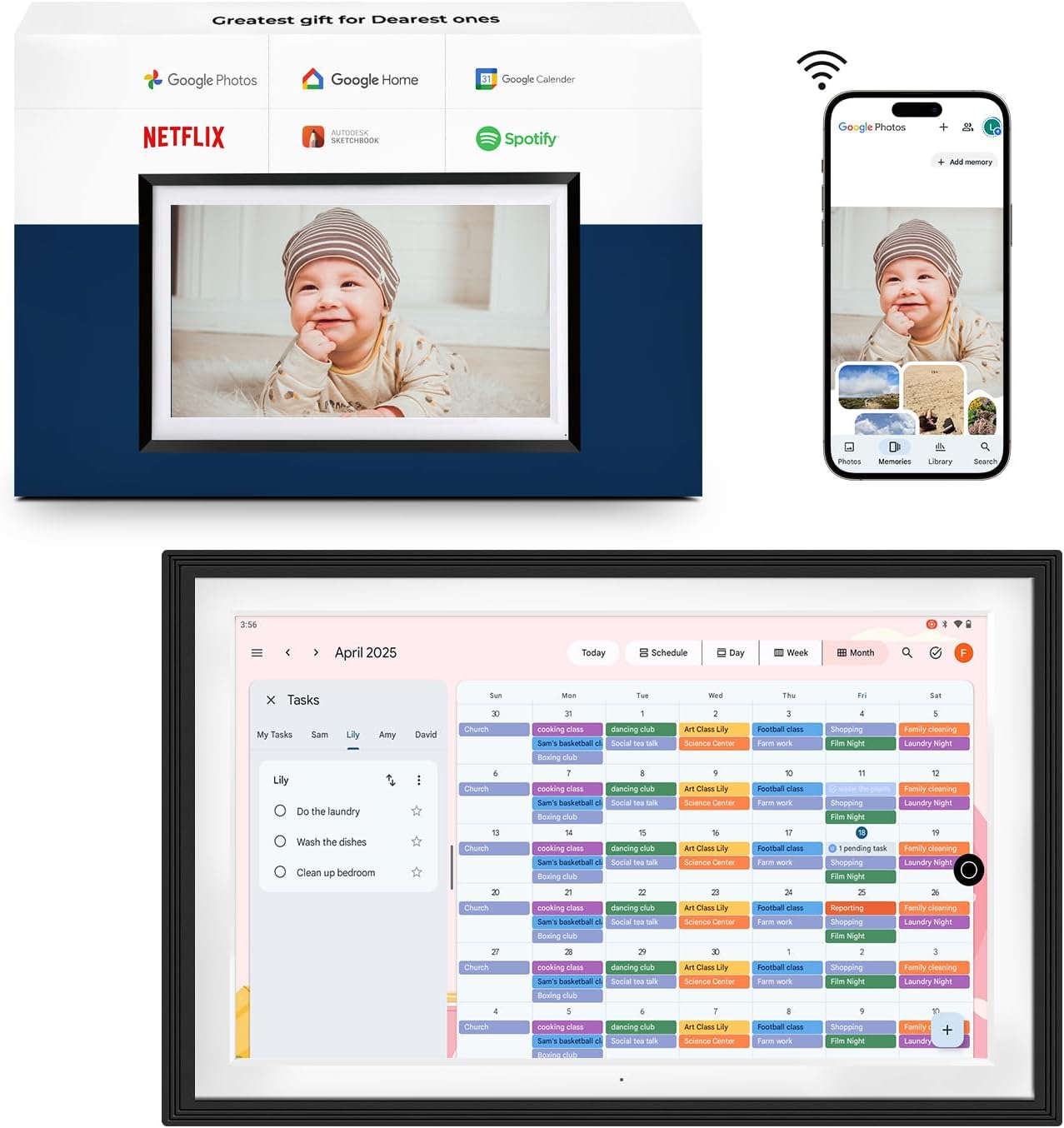 10.1 All-in-One Smart Display with Touchscreen for Home Use