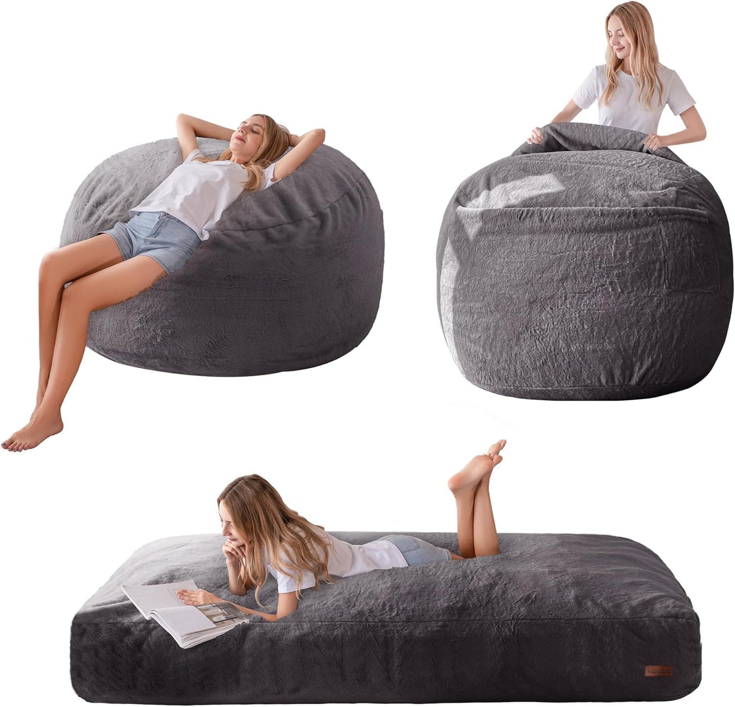 MAXYOYO Giant Bean Bag Chair Bed for Adults - Comfort & Style