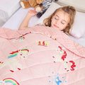 Unicorn Weighted Blanket for Girls - Cozy 5 Pound Comforter