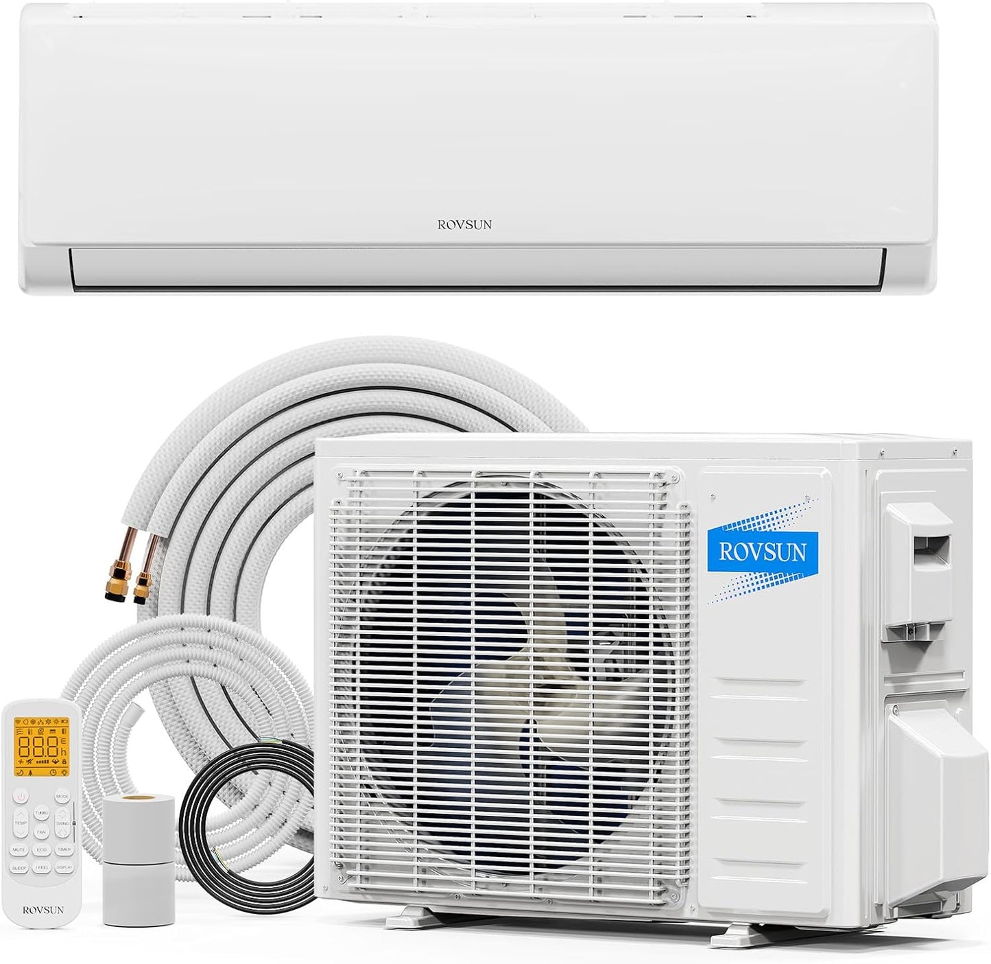 ROVSUN 12000 BTU Mini Split AC/Heating System: Energy-Saving Inverter Technology