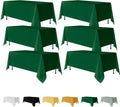 Fitable 6 Pack Hunter Green Rectangle Table Cloths 70 x 120 in