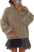 Chunky Ruffle Cardigan Sweater - Cozy Fall Winter Layer