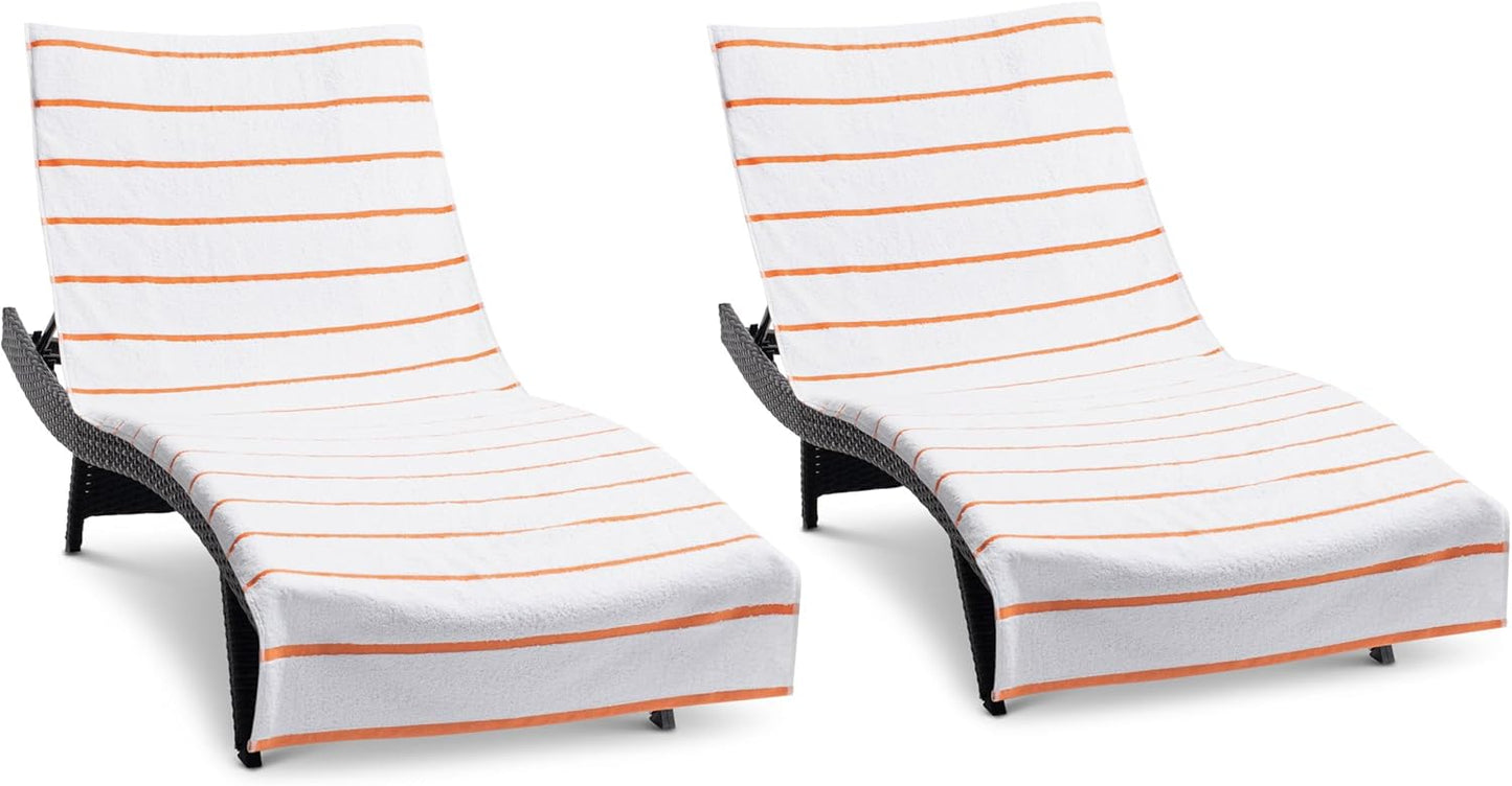 Arkwright Las Rayas Chaise Lounge Cover Set of 2 for Outdoor Use