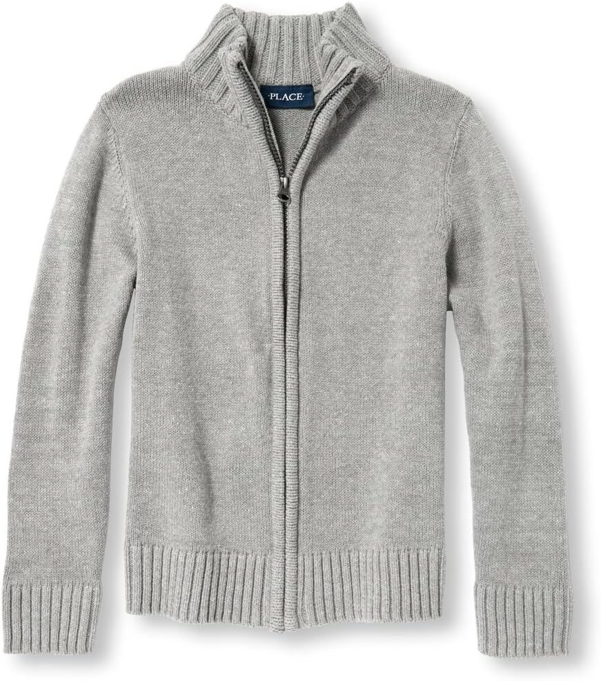 Children's Place Boys' Uniform Zip Up Mock Neck Sweater Review