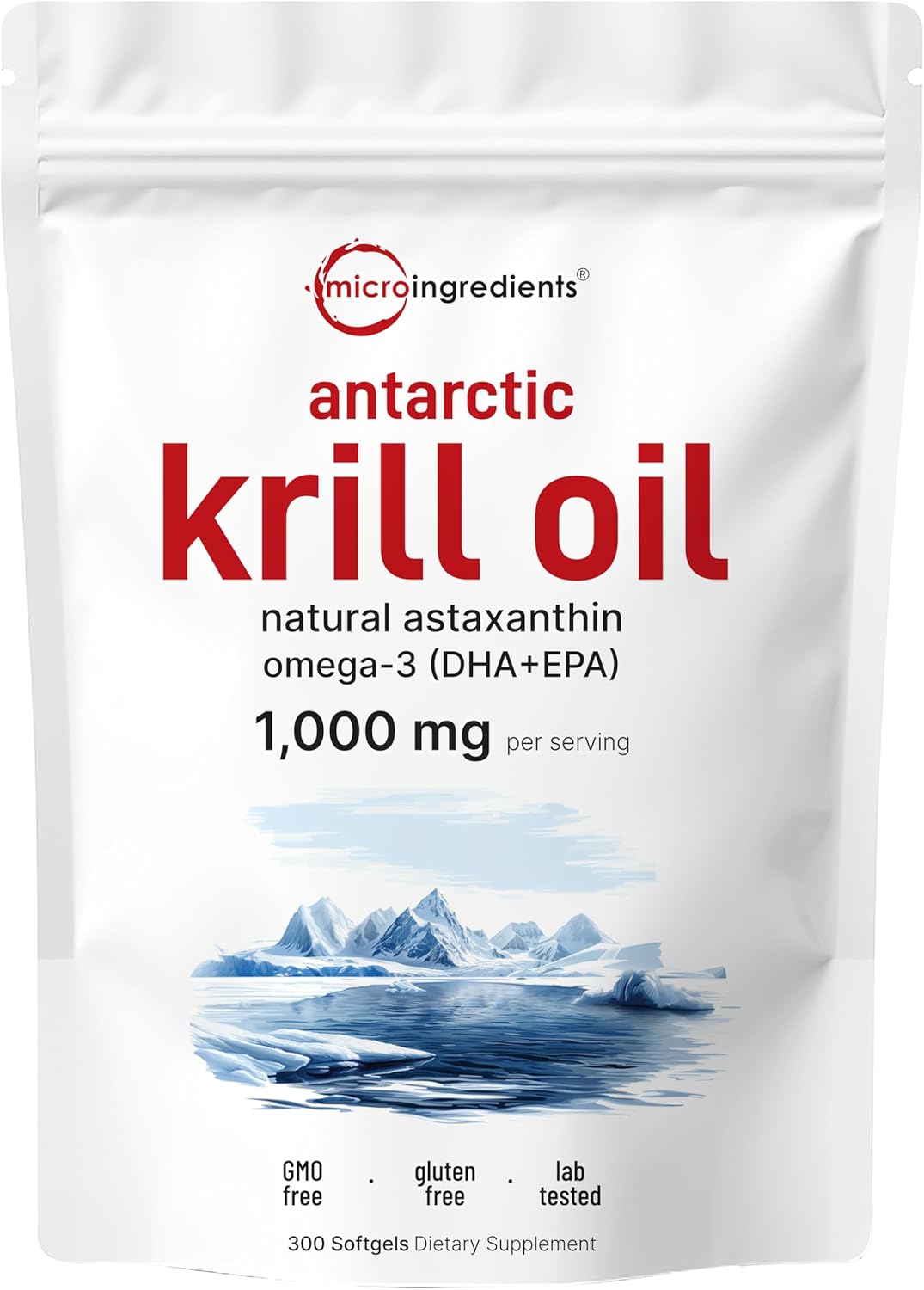 Antarctic Krill Oil 1000mg Soft-Gels: Immune & Brain Support
